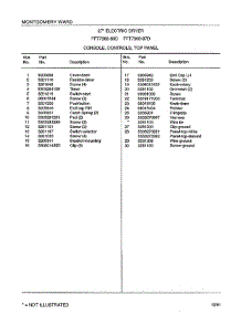 Console / Controls / Top Panel Page 2 parts for Frigidaire Dryer 7308-87D from AppliancePartsPros.com