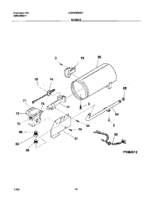 11 - Burner parts for Frigidaire Dryer CGR3600AS1 from AppliancePartsPros.com