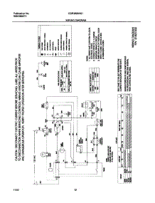 12 - Wiring Diagram parts for Frigidaire Dryer CGR3600AS1 from AppliancePartsPros.com