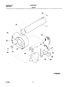 09 - Motor,Blower parts for Frigidaire Dryer CGR3600AS0 from AppliancePartsPros.com