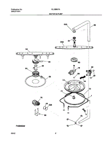 09 - Motor & Pump parts for Frigidaire Dishwasher GLDB957AS1 from AppliancePartsPros.com