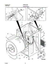 03 - Dry Cab,Heater parts for Frigidaire Dryer CRER442AS2 from AppliancePartsPros.com