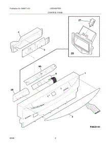 03 - Control Panel parts for Frigidaire Dishwasher LEDB400FEE0 from AppliancePartsPros.com