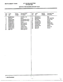 Motor And Fan Housing Exhaust Duct Page 2 parts for Frigidaire Dryer 7001-80A from AppliancePartsPros.com
