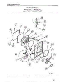Door / Front Panel / Lint Filter parts for Frigidaire Dryer 7348-80C from AppliancePartsPros.com