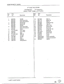 Door / Front Panel / Lint Filter Page 2 parts for Frigidaire Dryer 7348-80C from AppliancePartsPros.com