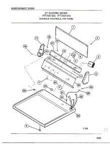 Console / Controls / Top Panel parts for Frigidaire Dryer 7007-87E from AppliancePartsPros.com