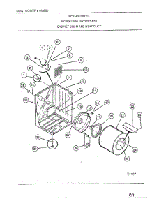 Cabinet Drum / Heating Duct parts for Frigidaire Dryer 8007-80D from AppliancePartsPros.com