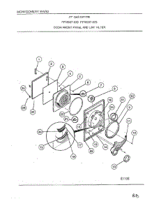 Door Front Panel / Lint Filter parts for Frigidaire Dryer 8007-80D from AppliancePartsPros.com