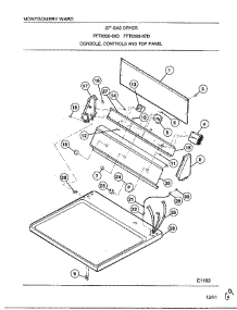 Gas Dryer-Console-Controls And Top Panel parts for Frigidaire Dryer 8308-80D from AppliancePartsPros.com