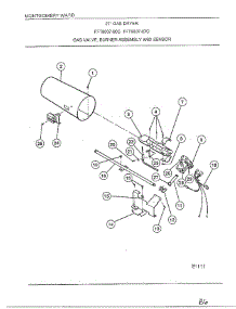 Gas Valve / Burner Assembly / Sensor parts for Frigidaire Dryer 8007-80C from AppliancePartsPros.com