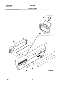 03 - Control Panel parts for Frigidaire Dishwasher FDBL955BS1 from AppliancePartsPros.com