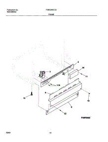 11 - Frame parts for Frigidaire Dishwasher FDBS956CC0 from AppliancePartsPros.com