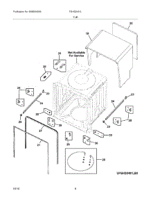 07 - Tub parts for Frigidaire Dishwasher FGHD2491LB0 from AppliancePartsPros.com