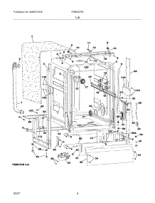 05 - Tub parts for Frigidaire Dishwasher FMB330RGS0 from AppliancePartsPros.com
