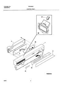 03 - Control Panel parts for Frigidaire Dishwasher FDBL960BB1 from AppliancePartsPros.com