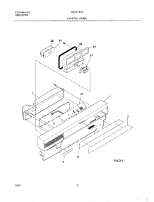 03 - Control Panel parts for Frigidaire Dishwasher NGS5712AB0 from AppliancePartsPros.com