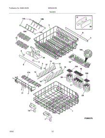 13 - Racks parts for Frigidaire Dishwasher GSB6400NDS0 from AppliancePartsPros.com