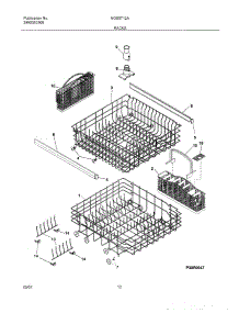 13 - Racks parts for Frigidaire Dishwasher NGS5712AB0 from AppliancePartsPros.com