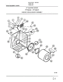 Cabinet, Drum, Heater Assembly parts for Frigidaire Dryer 7289-87 from AppliancePartsPros.com