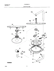 09 - Motor & Pump parts for Frigidaire Dishwasher PLDB999CC0 from AppliancePartsPros.com