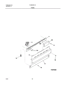 11 - Frame parts for Frigidaire Dishwasher PLDB999CC0 from AppliancePartsPros.com