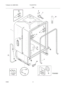 07 - Tub parts for Frigidaire Dishwasher PLD4375RFC0 from AppliancePartsPros.com