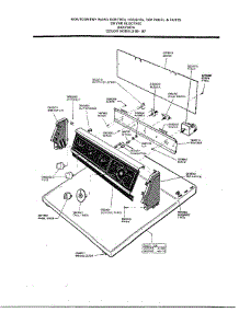Control Housing, Top Panel And parts for Frigidaire Dryer 7347A from AppliancePartsPros.com