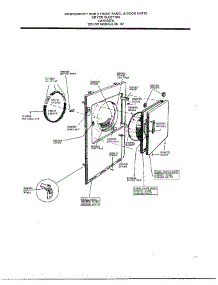 Front Panel And Door parts for Frigidaire Dryer 7347A from AppliancePartsPros.com