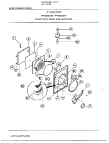 27` Door Front Panel / Lint Filter parts for Frigidaire Dryer 8338A from AppliancePartsPros.com