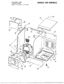 Dryer Console / Controls parts for Frigidaire Dryer 7604B from AppliancePartsPros.com