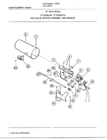 27` Gas Valve / Burner / Sensor parts for Frigidaire Dryer 8338A from AppliancePartsPros.com