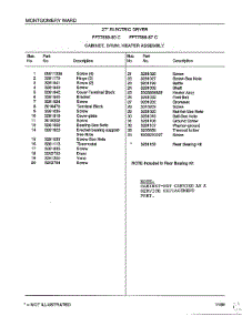 Cabinet / Drum / Heater Assembly Page 2 parts for Frigidaire Dryer 7589-87B from AppliancePartsPros.com