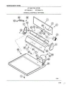 Console / Controls / Top Panel parts for Frigidaire Dryer 7589-87B from AppliancePartsPros.com