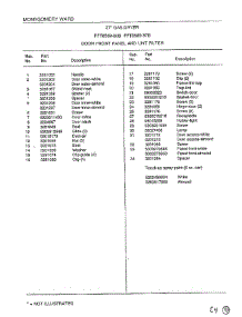 Door Front Panel / Lint Filter Page 2 parts for Frigidaire Dryer 8589-87B from AppliancePartsPros.com