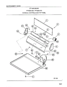 Console / Controls And Top Panel parts for Frigidaire Dryer 8289-87B from AppliancePartsPros.com