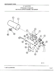 Gas Valve, Burner Assembly And Sensor parts for Frigidaire Dryer 8338B from AppliancePartsPros.com