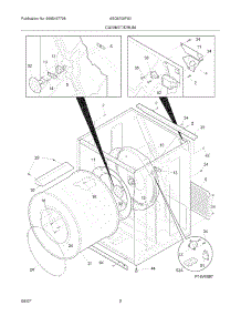03 - Cabinet / Drum parts for Frigidaire Dryer AEQ6700FS0 from AppliancePartsPros.com