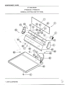 Console / Controls And Top Panel parts for Frigidaire Dryer 8348A from AppliancePartsPros.com