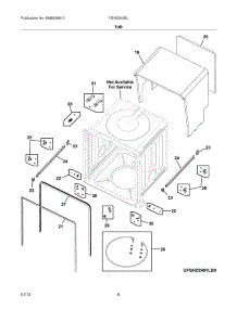 07 - Tub parts for Frigidaire Dishwasher FGHD2455LF0 from AppliancePartsPros.com
