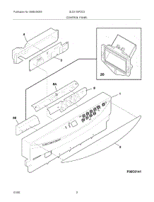 03 - Control Panel parts for Frigidaire Dishwasher GLD2155RDC2 from AppliancePartsPros.com