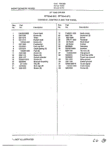 Console, Controls And Top Panel Page 2 parts for Frigidaire Dryer 8348-87C from AppliancePartsPros.com