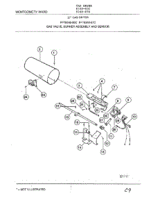 Gas Valve, Burner Assembly And Sensor parts for Frigidaire Dryer 8348-87C from AppliancePartsPros.com