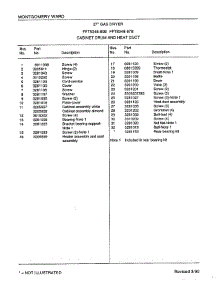 Cabinet Drum And Heat Duct Page 2 parts for Frigidaire Dryer 8348B from AppliancePartsPros.com