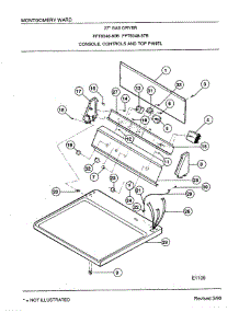 Console, Controls And Top Panel parts for Frigidaire Dryer 8348B from AppliancePartsPros.com