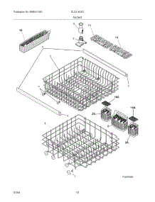 13 - Racks parts for Frigidaire Dishwasher GLD2160SCS0 from AppliancePartsPros.com