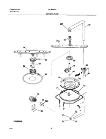 09 - Motor & Pump parts for Frigidaire Dishwasher GLDB957AB2 from AppliancePartsPros.com