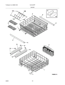 13 - Racks parts for Frigidaire Dishwasher GLD2445RFQ1 from AppliancePartsPros.com