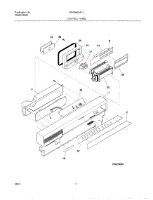 03 - Control Panel parts for Frigidaire Dishwasher GPDB998JC1 from AppliancePartsPros.com