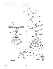 09 - Motor & Pump parts for Frigidaire Dishwasher GLD2250RDC1 from AppliancePartsPros.com
